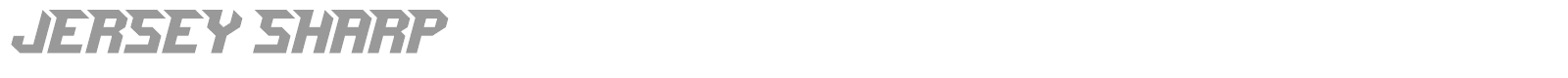 Jersey Sharp font preview